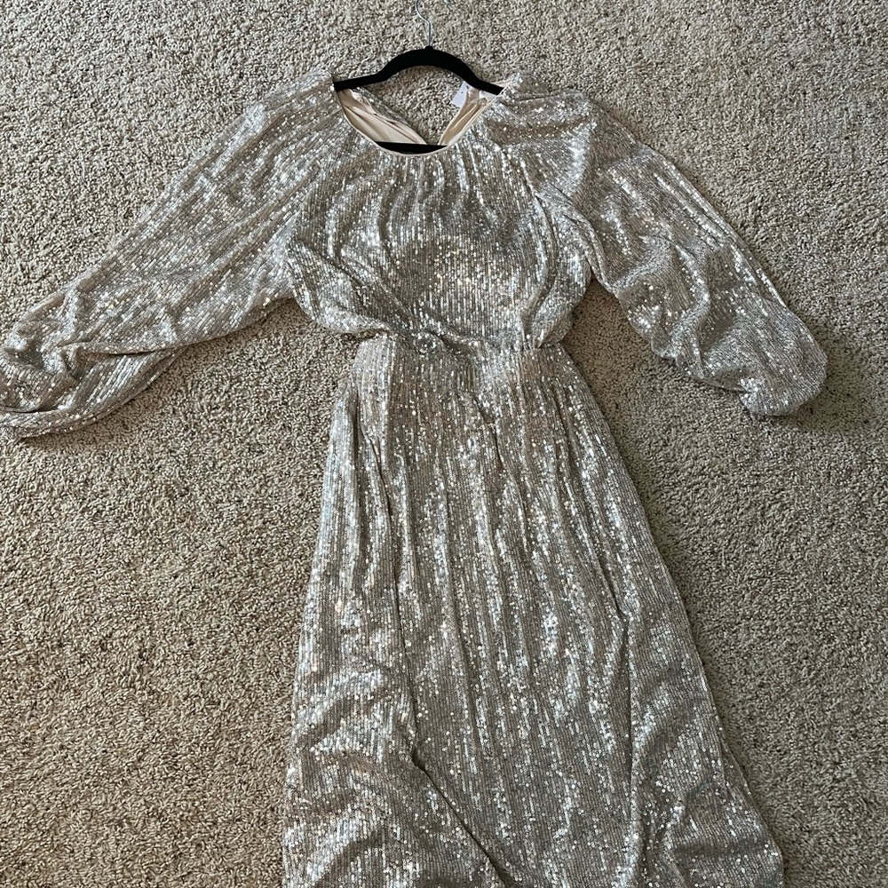 Sequins party midi party dress